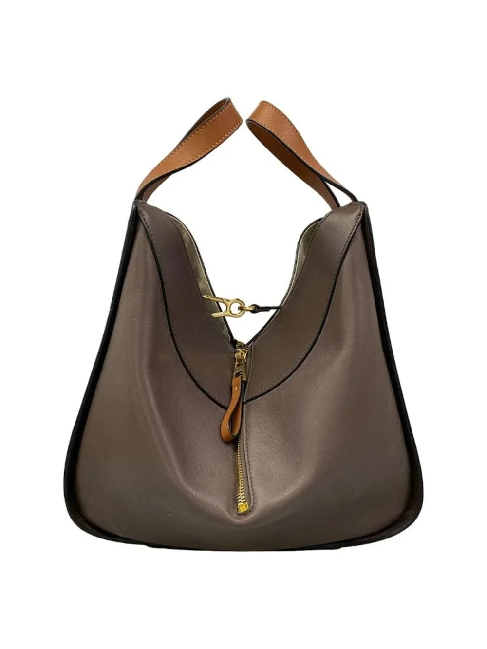 Loewe Handbag Hammock Bag Small Dark Brown Bordeaux Tricolor Leather